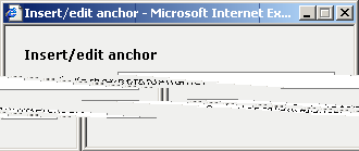 Anchor dialog/window